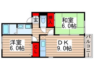 カツヤマハイツの物件間取画像